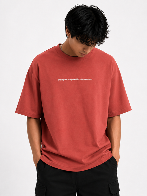 Floral Oversized Fit Classic T-Shirt